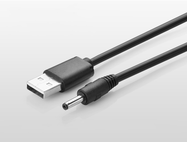 usb轉(zhuǎn)DC3.5mm充電線，聯(lián)鑫德誠充電線定制生產(chǎn)廠家